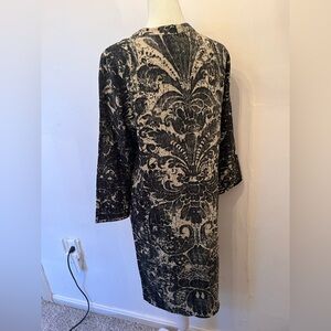 S'MaxMara Medium Long Sleeve Dress Gold/Black/White